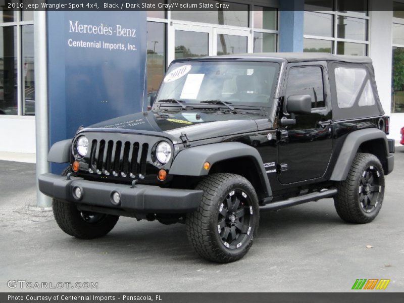 Black / Dark Slate Gray/Medium Slate Gray 2010 Jeep Wrangler Sport 4x4