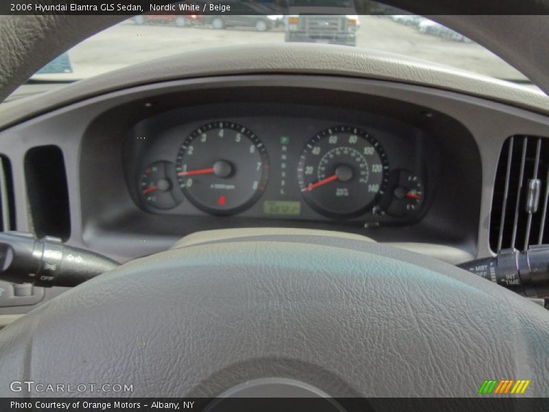 Nordic White / Beige 2006 Hyundai Elantra GLS Sedan