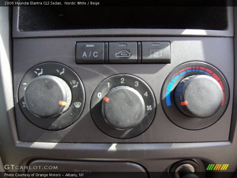 Nordic White / Beige 2006 Hyundai Elantra GLS Sedan