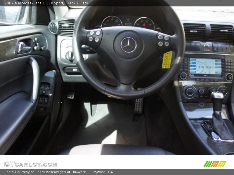 Black / Black 2007 Mercedes-Benz C 230 Sport