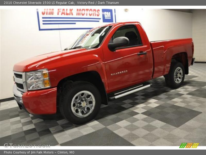 Victory Red / Dark Titanium 2010 Chevrolet Silverado 1500 LS Regular Cab