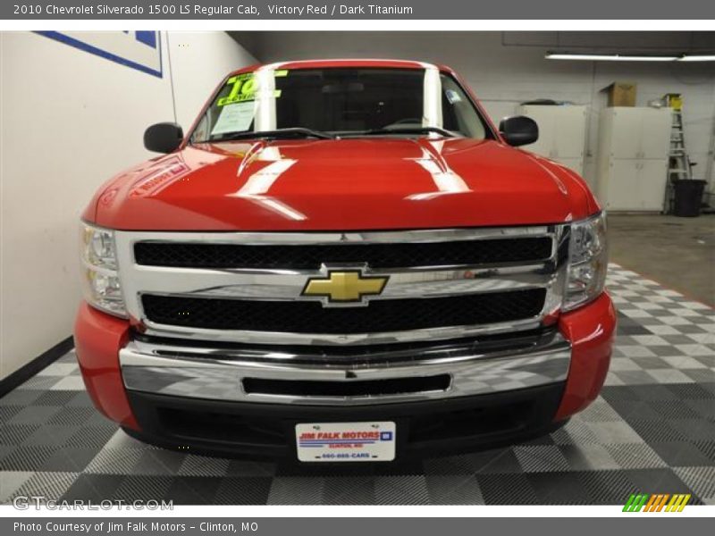Victory Red / Dark Titanium 2010 Chevrolet Silverado 1500 LS Regular Cab