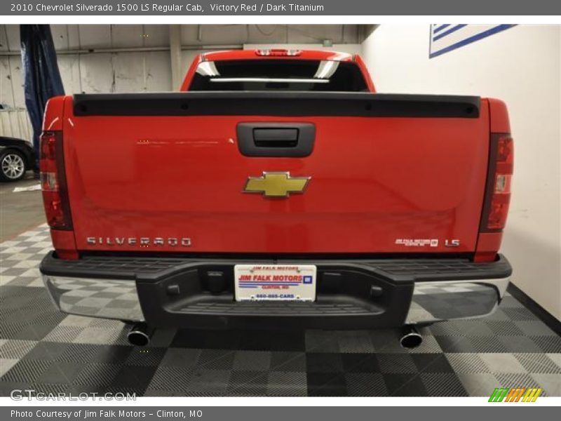Victory Red / Dark Titanium 2010 Chevrolet Silverado 1500 LS Regular Cab