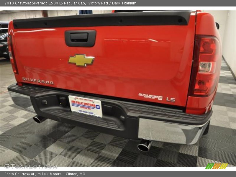 Victory Red / Dark Titanium 2010 Chevrolet Silverado 1500 LS Regular Cab