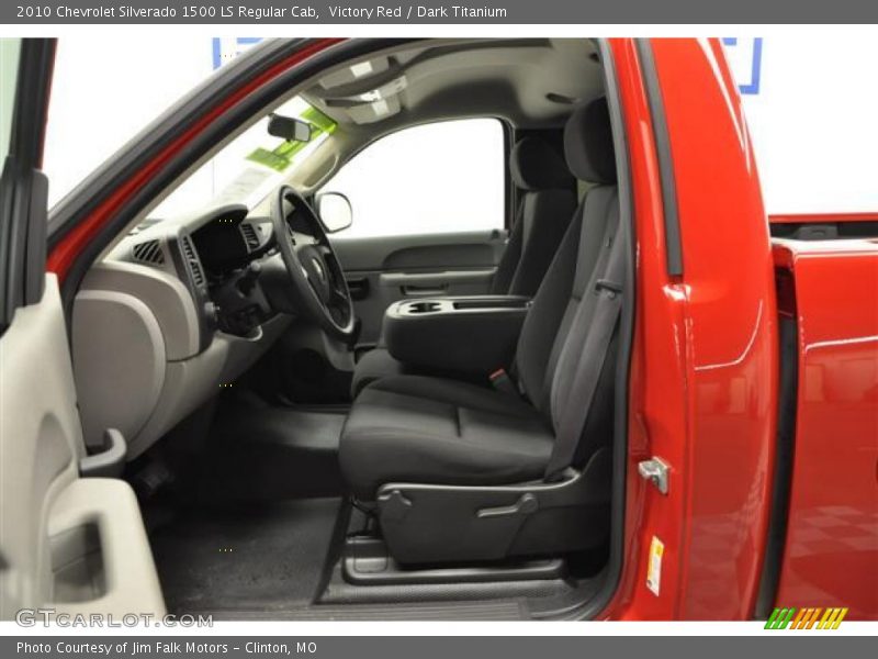 Victory Red / Dark Titanium 2010 Chevrolet Silverado 1500 LS Regular Cab
