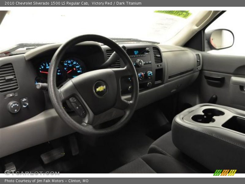 Victory Red / Dark Titanium 2010 Chevrolet Silverado 1500 LS Regular Cab