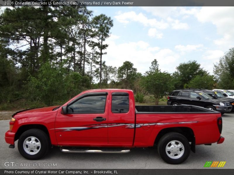 Victory Red / Very Dark Pewter 2006 Chevrolet Colorado LS Extended Cab