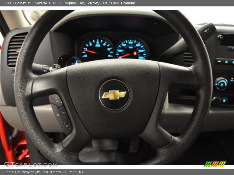 Victory Red / Dark Titanium 2010 Chevrolet Silverado 1500 LS Regular Cab