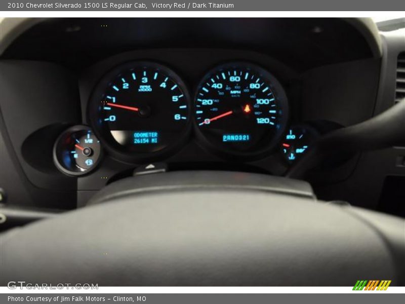 Victory Red / Dark Titanium 2010 Chevrolet Silverado 1500 LS Regular Cab