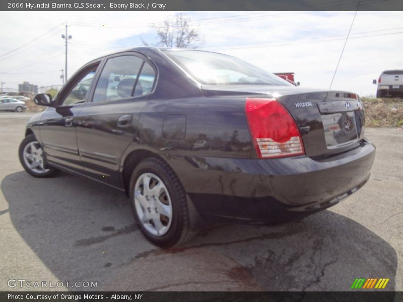 Ebony Black / Gray 2006 Hyundai Elantra GLS Sedan