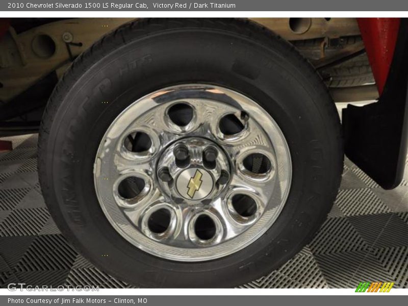 Victory Red / Dark Titanium 2010 Chevrolet Silverado 1500 LS Regular Cab