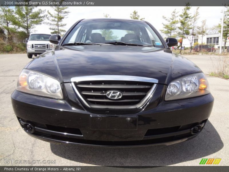 Ebony Black / Gray 2006 Hyundai Elantra GLS Sedan