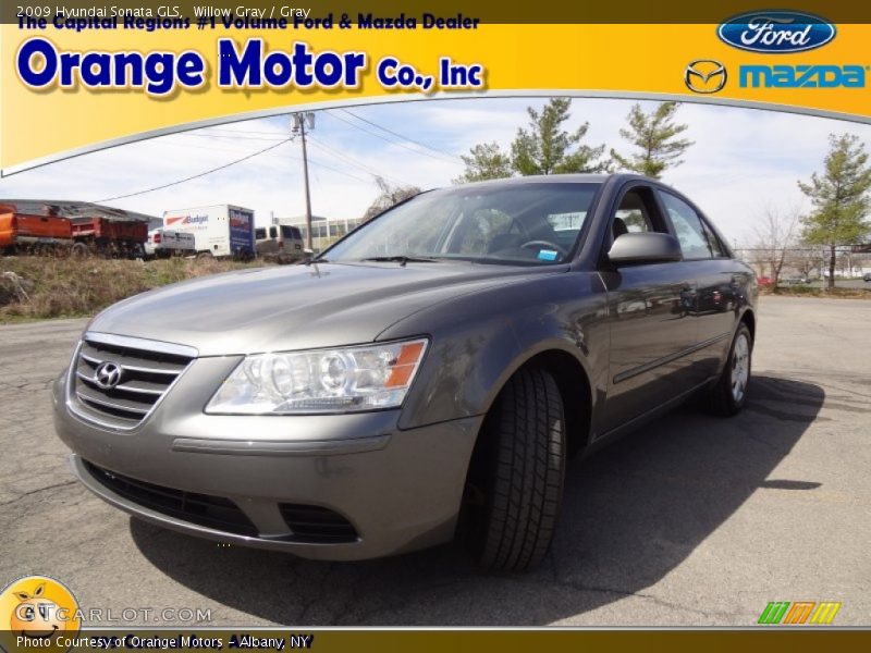 Willow Gray / Gray 2009 Hyundai Sonata GLS