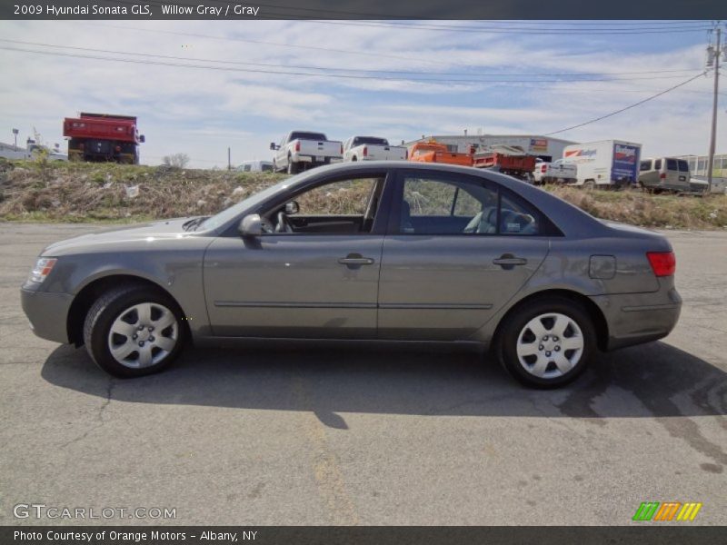 Willow Gray / Gray 2009 Hyundai Sonata GLS