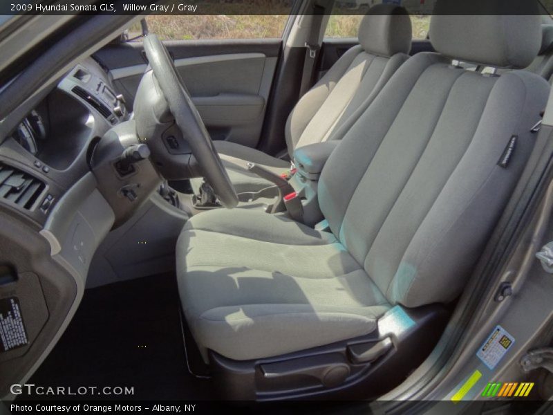 Willow Gray / Gray 2009 Hyundai Sonata GLS