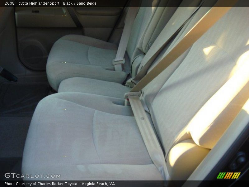 Black / Sand Beige 2008 Toyota Highlander Sport