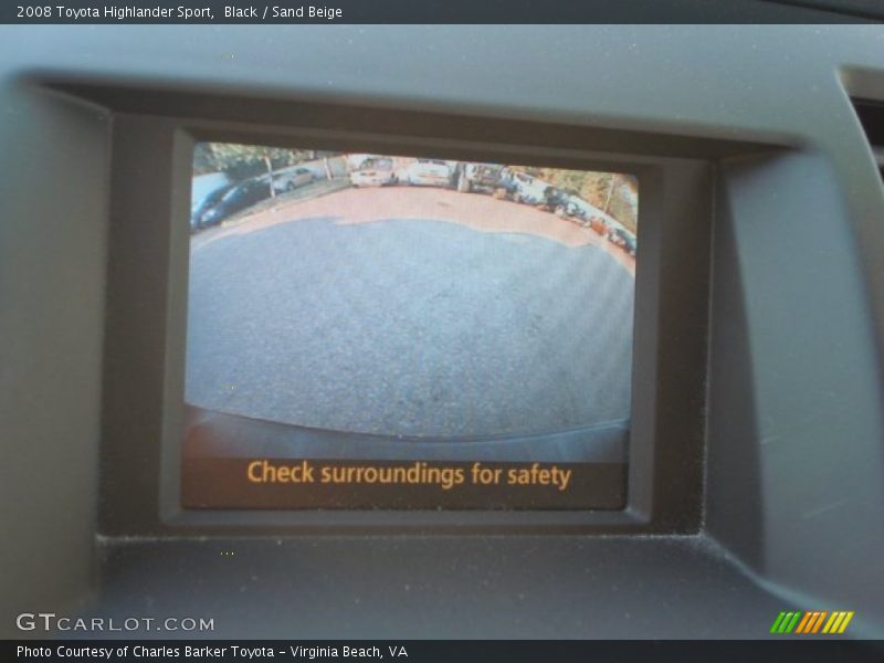 Black / Sand Beige 2008 Toyota Highlander Sport