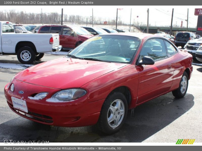 Bright Red / Medium Graphite 1999 Ford Escort ZX2 Coupe