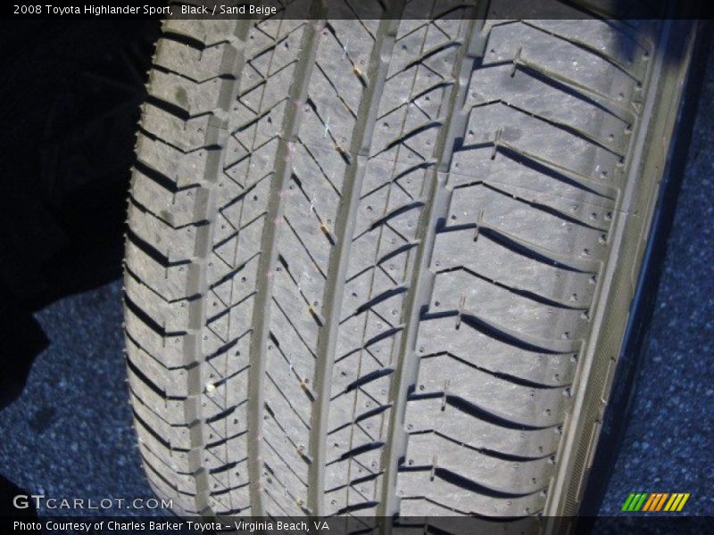 Black / Sand Beige 2008 Toyota Highlander Sport