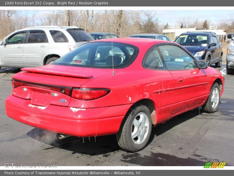 Bright Red / Medium Graphite 1999 Ford Escort ZX2 Coupe