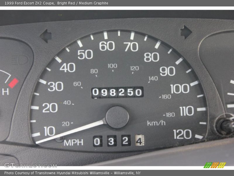 Bright Red / Medium Graphite 1999 Ford Escort ZX2 Coupe