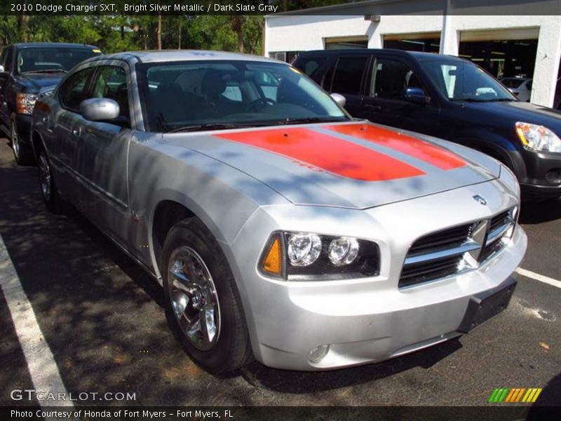 Bright Silver Metallic / Dark Slate Gray 2010 Dodge Charger SXT
