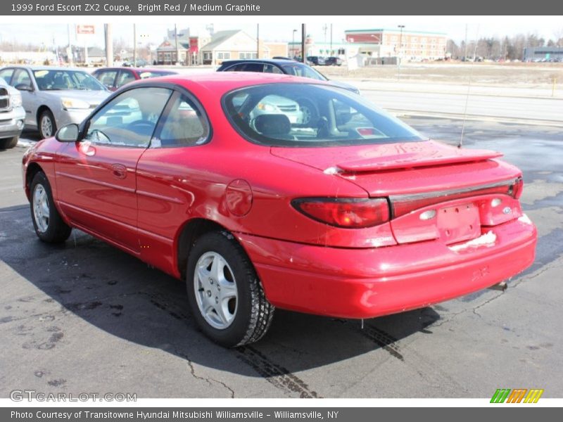 Bright Red / Medium Graphite 1999 Ford Escort ZX2 Coupe