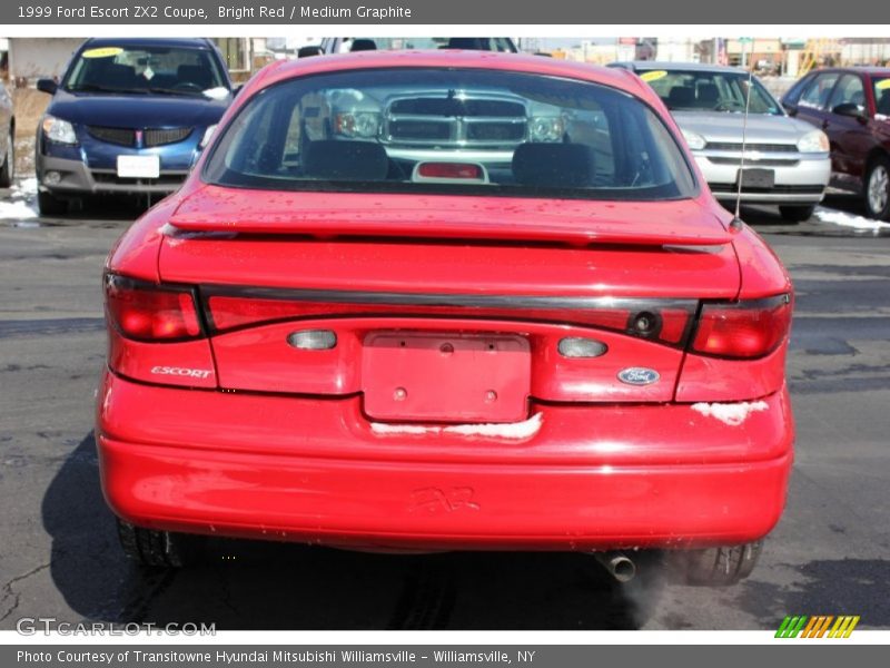 Bright Red / Medium Graphite 1999 Ford Escort ZX2 Coupe