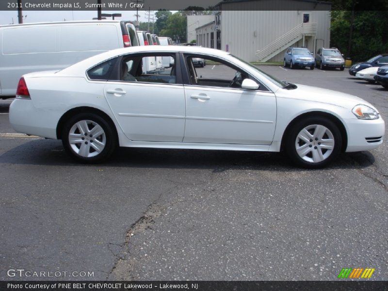 Summit White / Gray 2011 Chevrolet Impala LS