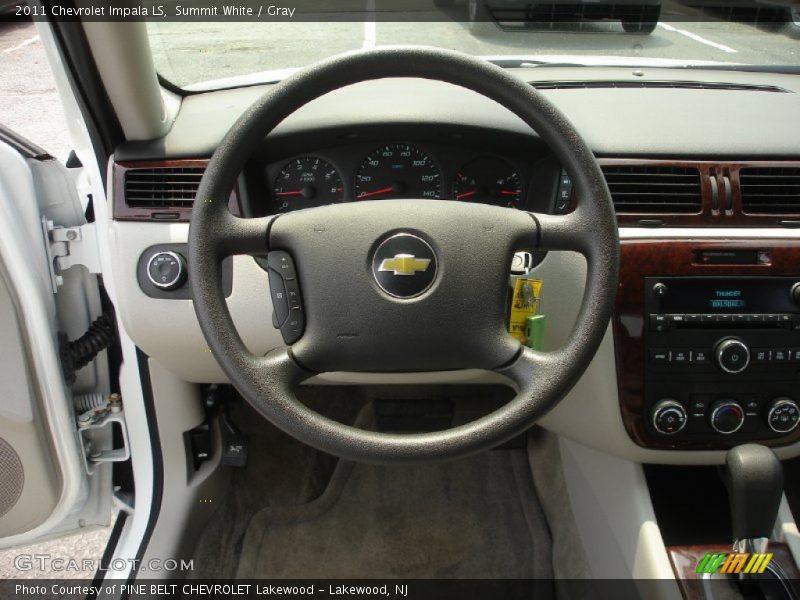 Summit White / Gray 2011 Chevrolet Impala LS