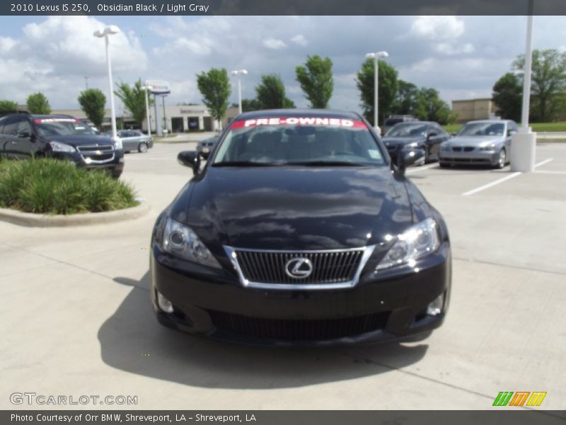 Obsidian Black / Light Gray 2010 Lexus IS 250