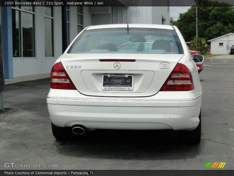 Alabaster White / Ash 2006 Mercedes-Benz C 230 Sport