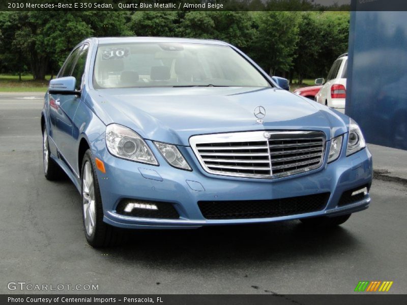 Quartz Blue Metallic / Almond Beige 2010 Mercedes-Benz E 350 Sedan