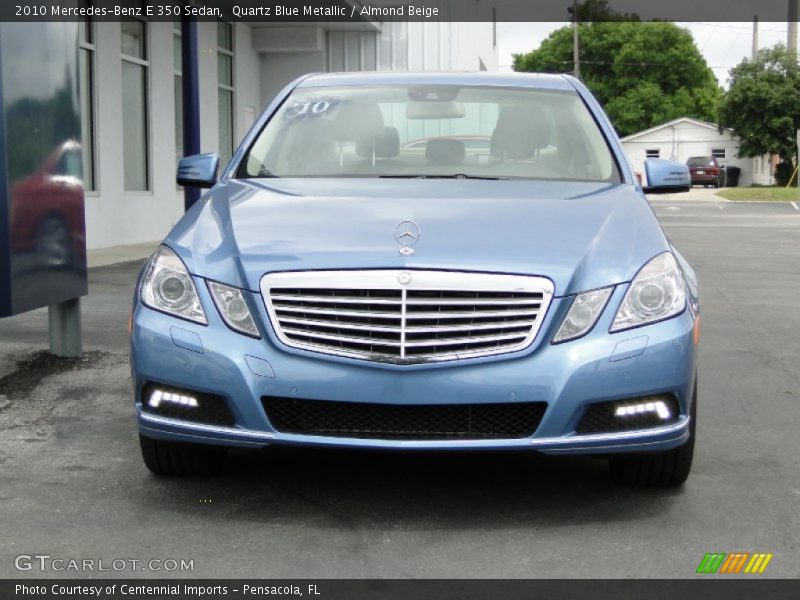 Quartz Blue Metallic / Almond Beige 2010 Mercedes-Benz E 350 Sedan