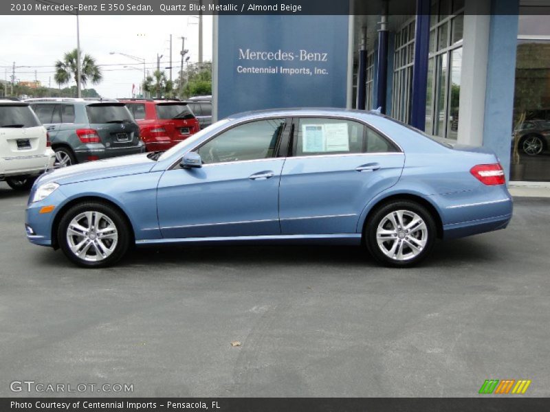 Quartz Blue Metallic / Almond Beige 2010 Mercedes-Benz E 350 Sedan