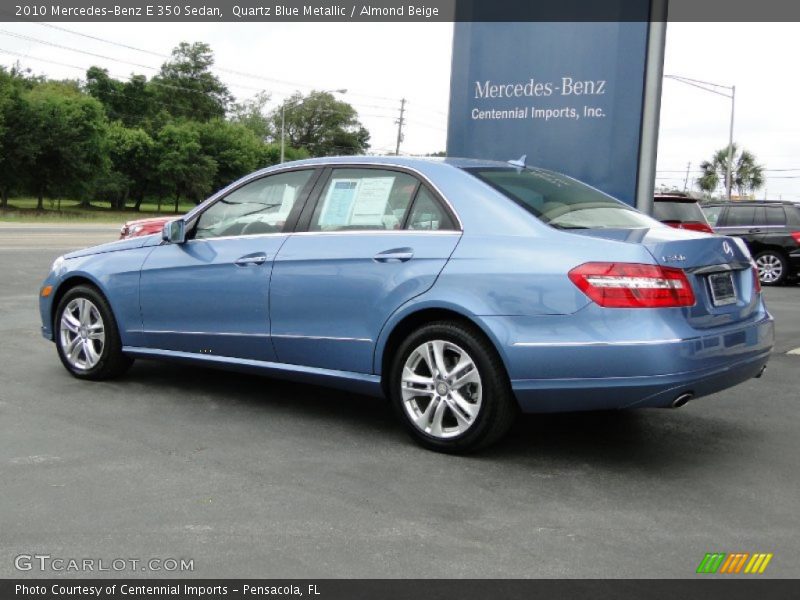 Quartz Blue Metallic / Almond Beige 2010 Mercedes-Benz E 350 Sedan