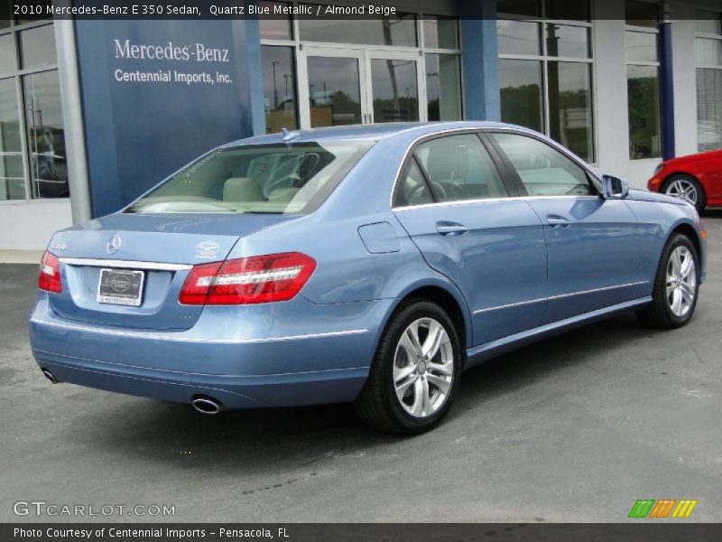 Quartz Blue Metallic / Almond Beige 2010 Mercedes-Benz E 350 Sedan