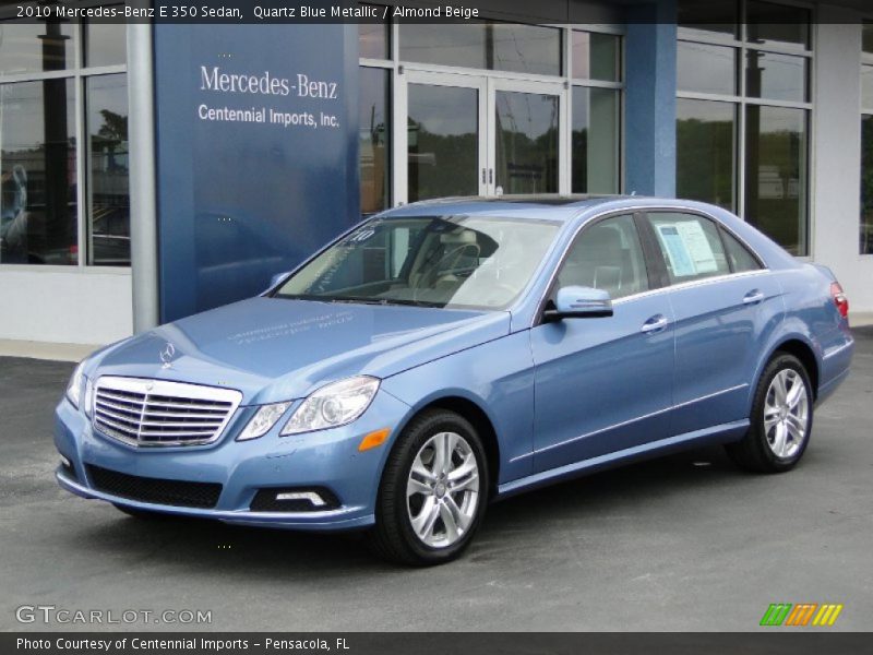 Quartz Blue Metallic / Almond Beige 2010 Mercedes-Benz E 350 Sedan