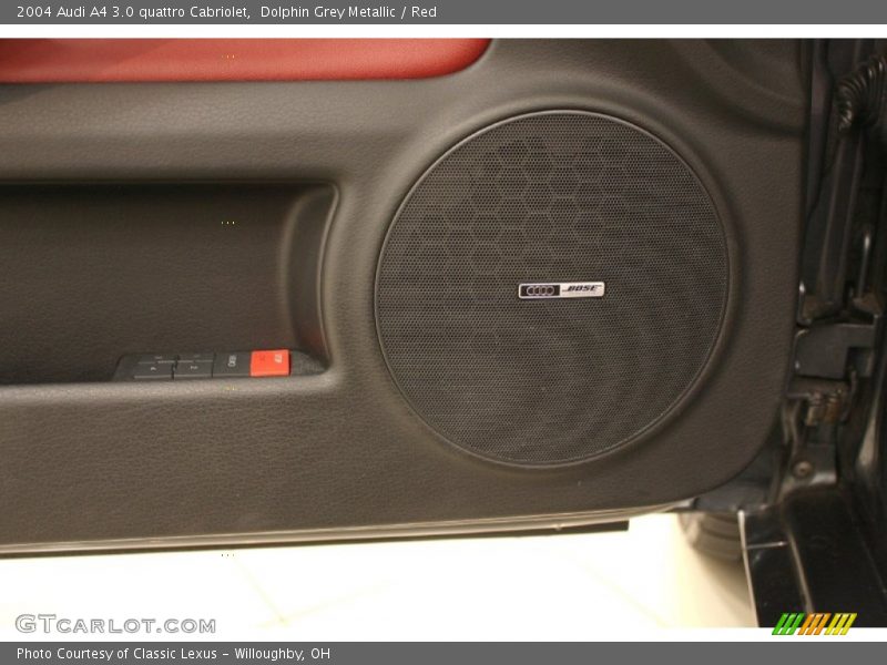 Dolphin Grey Metallic / Red 2004 Audi A4 3.0 quattro Cabriolet