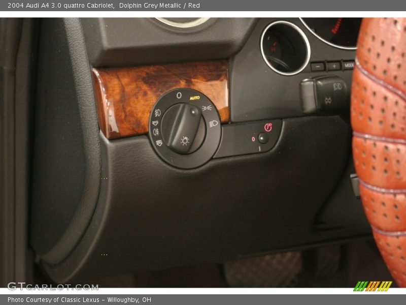 Dolphin Grey Metallic / Red 2004 Audi A4 3.0 quattro Cabriolet