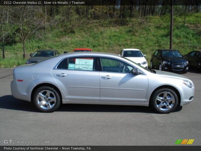 Silver Ice Metallic / Titanium 2012 Chevrolet Malibu LS