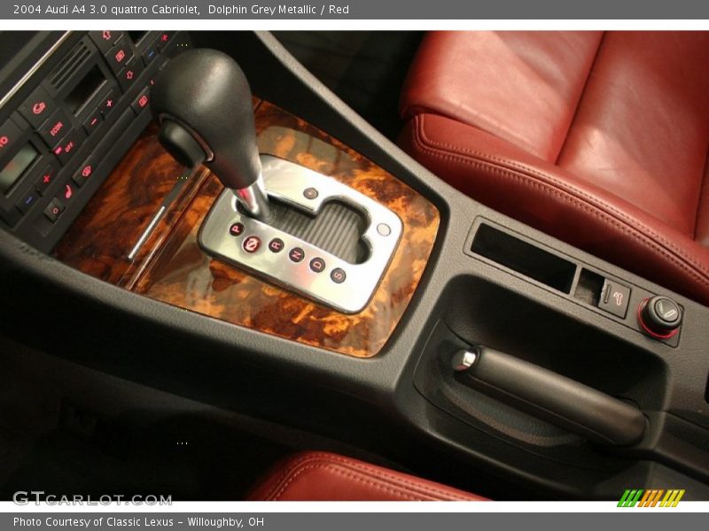 Dolphin Grey Metallic / Red 2004 Audi A4 3.0 quattro Cabriolet