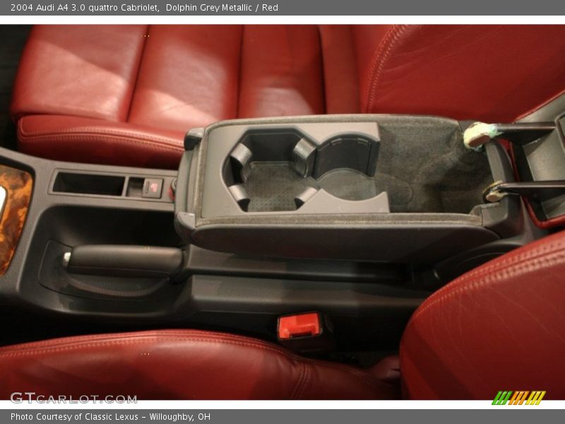 Dolphin Grey Metallic / Red 2004 Audi A4 3.0 quattro Cabriolet