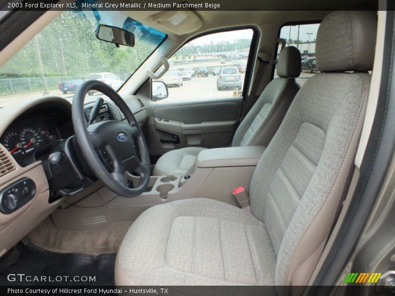 Mineral Grey Metallic / Medium Parchment Beige 2003 Ford Explorer XLS