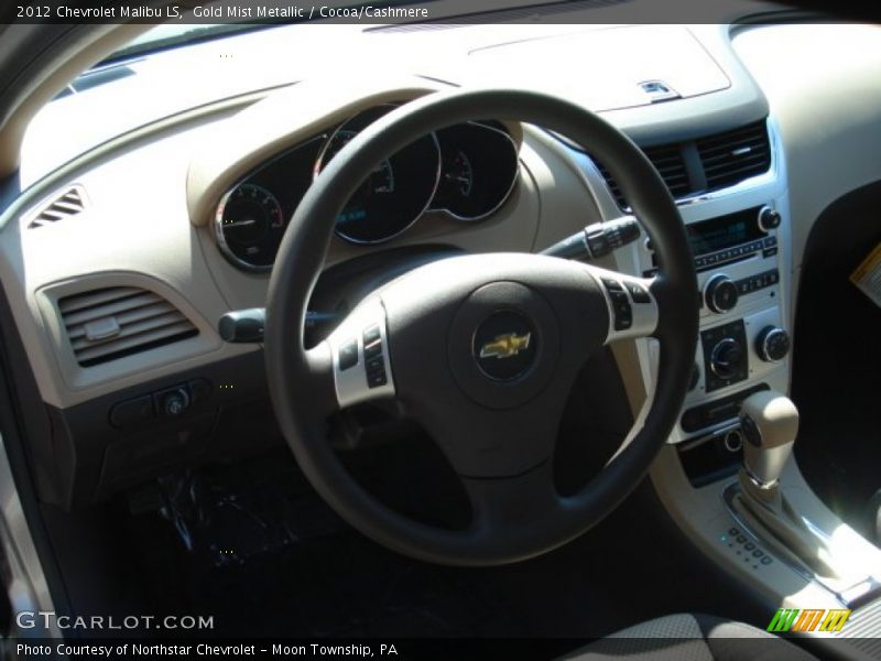 Gold Mist Metallic / Cocoa/Cashmere 2012 Chevrolet Malibu LS