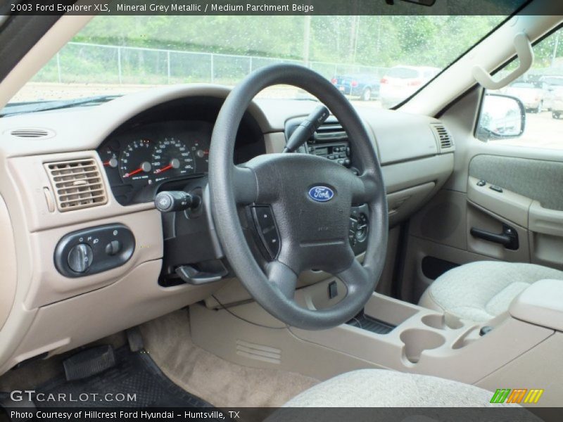 Mineral Grey Metallic / Medium Parchment Beige 2003 Ford Explorer XLS