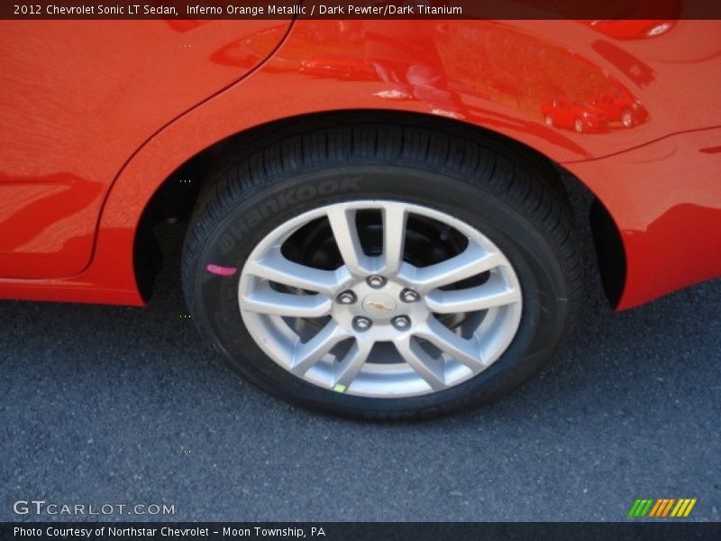 Inferno Orange Metallic / Dark Pewter/Dark Titanium 2012 Chevrolet Sonic LT Sedan