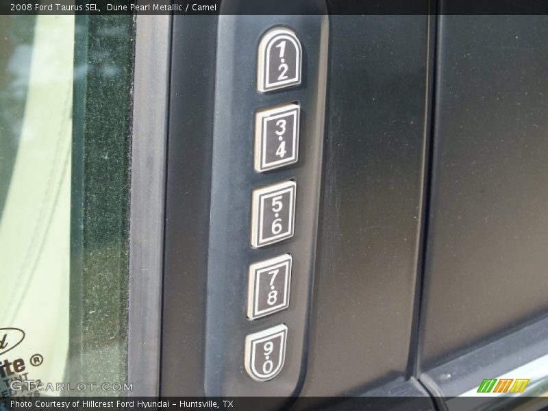 Dune Pearl Metallic / Camel 2008 Ford Taurus SEL