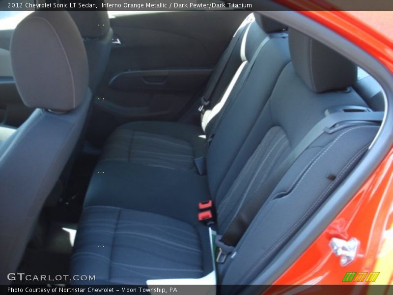Inferno Orange Metallic / Dark Pewter/Dark Titanium 2012 Chevrolet Sonic LT Sedan