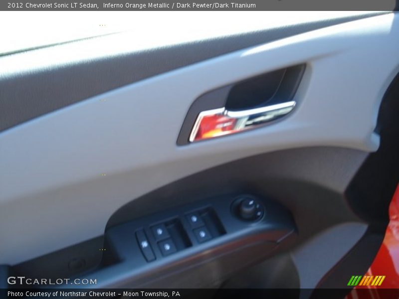 Inferno Orange Metallic / Dark Pewter/Dark Titanium 2012 Chevrolet Sonic LT Sedan